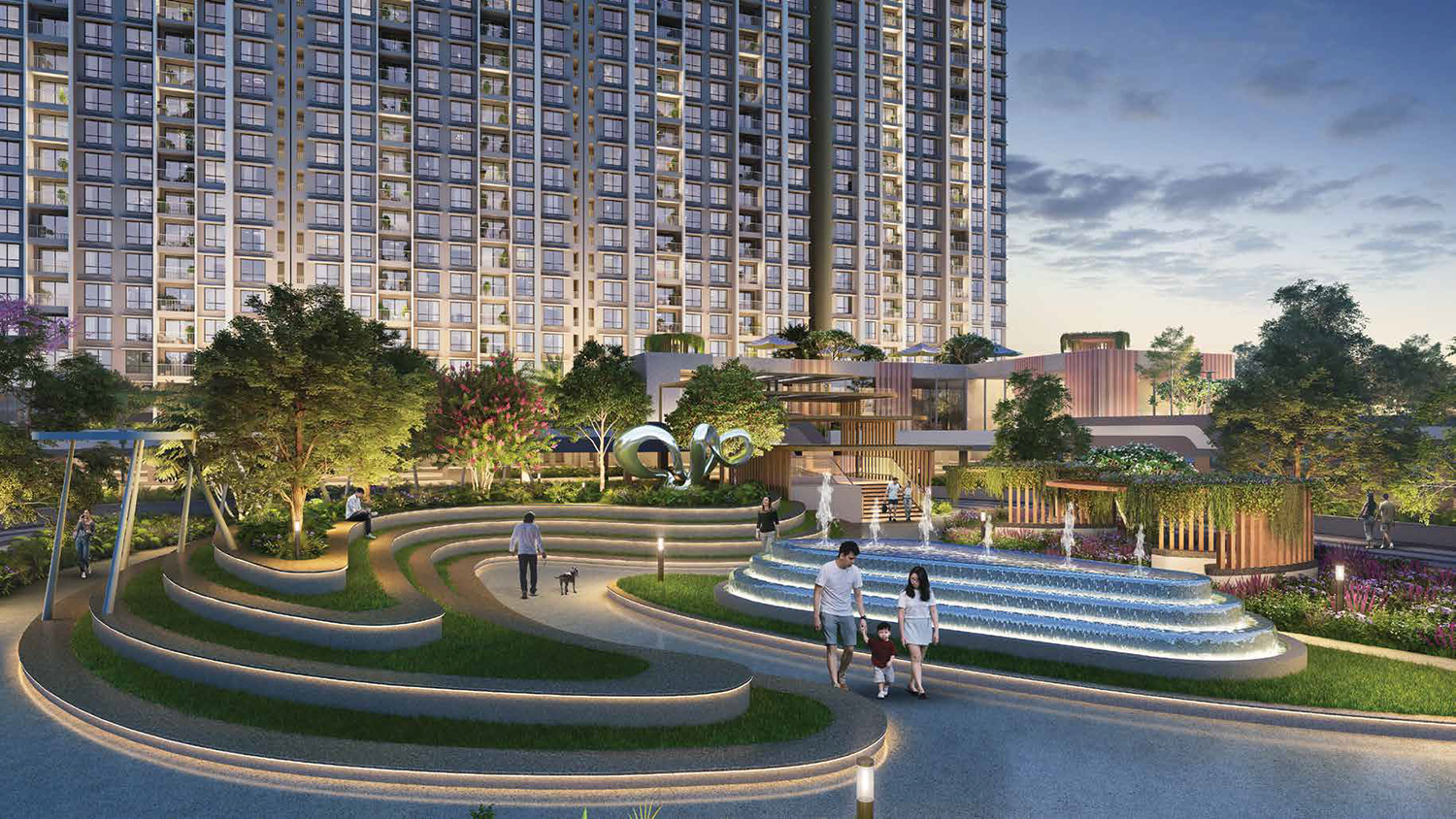 Dosti Greenscapes Nature and EV Charging